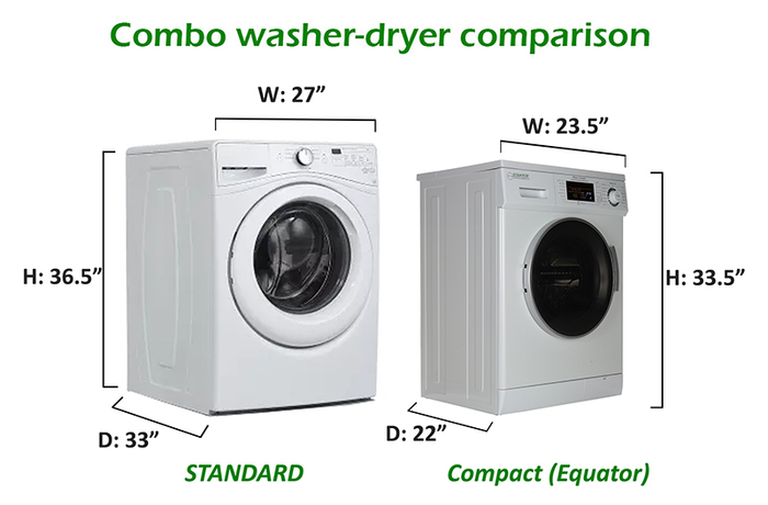 Equator EZ4400N/S 24 Inch Washer Dryer Combo