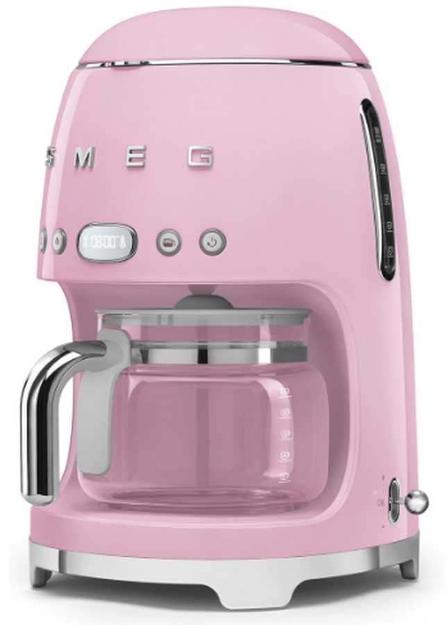 Smeg DCF02PKUS Retro 50's Style Drip Filter Coffee Machine Pink disco@aniks.ca
