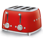 Smeg TSF03RDUS Retro 50's Style 4-Slot Toaster 1800 W Red disco@aniks.ca